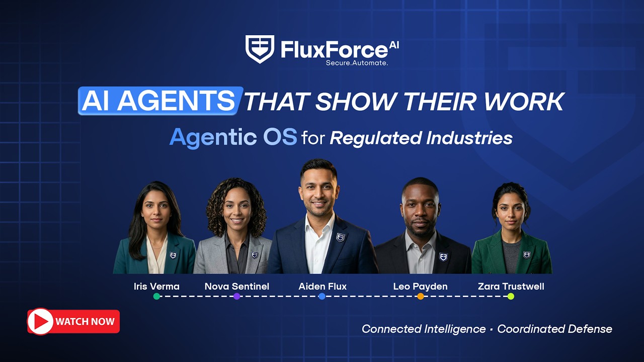 FluxForce product tour: AI agents that show their work