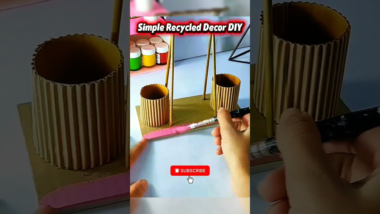 Простой декор из переработанных материалов своими руками 