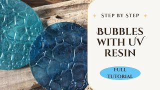 BUBBLES with UV Resin, easy and fun #resin #epoxyresin