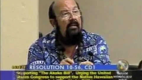 Akaka Testimony Part 1
