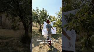 Shop now! Vintage linen pop-up sale! @SewingandtheCity