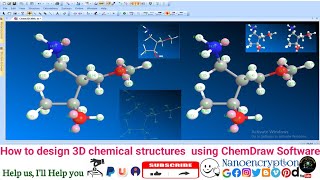 How to Draw 3D Chemical Structures using ChemDraw software screenshot 2