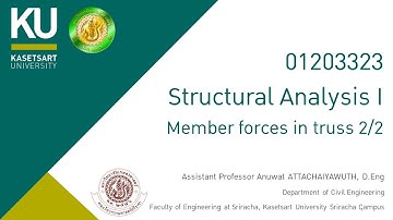 Structural Analysis I: Member forces in truss 2