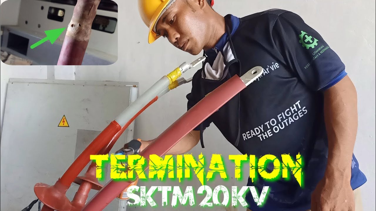 Proses penggantian Termination SKTM 20 kv terminasi  