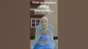 Made this grandpa model and made my first animation with it :) #blender #blender3d #animation