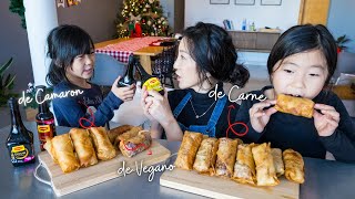 Rollo Primavera desde La Masa (tortilla)ㅣCarne, Camarón y Vegano