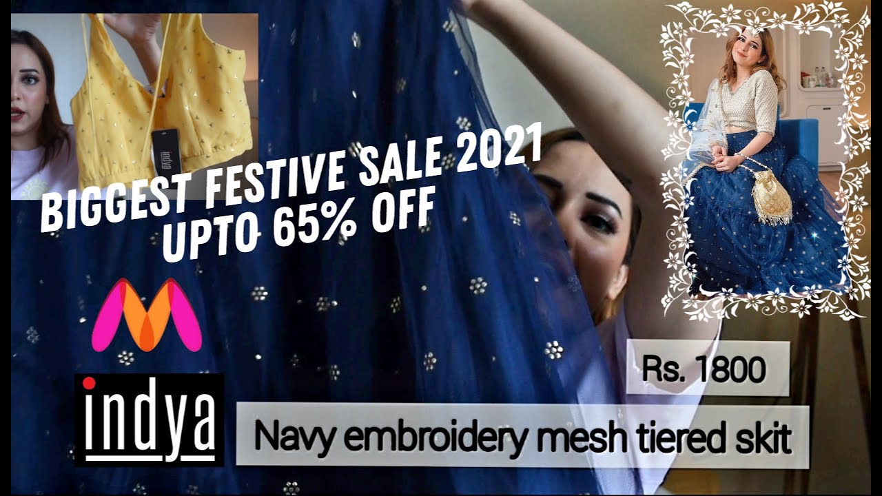 Indya big festive sale haul | Festive outfits from myntra 2021 | CandidJyo