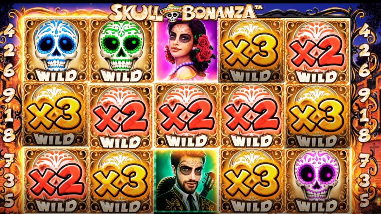 BIG WIN SLOT  Skull Bonanza  Mega Free Spins Jackpot!