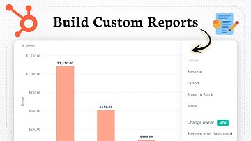 How to create custom single object reports in HubSpot