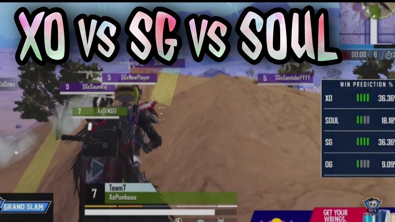XO vs SG vs Soul in last circle 🔥🔥 | soumraj rotation op🔥