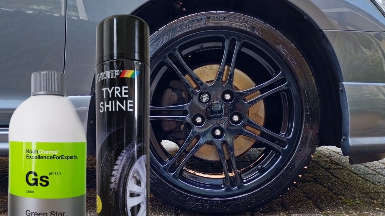 How To Apply Tire Shine Spray For Beginners 2024 Motip Tire Shine Showroom Gloss 