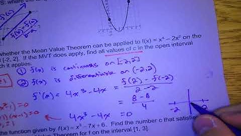 Calc AB - MVT, EVT, & IVT
