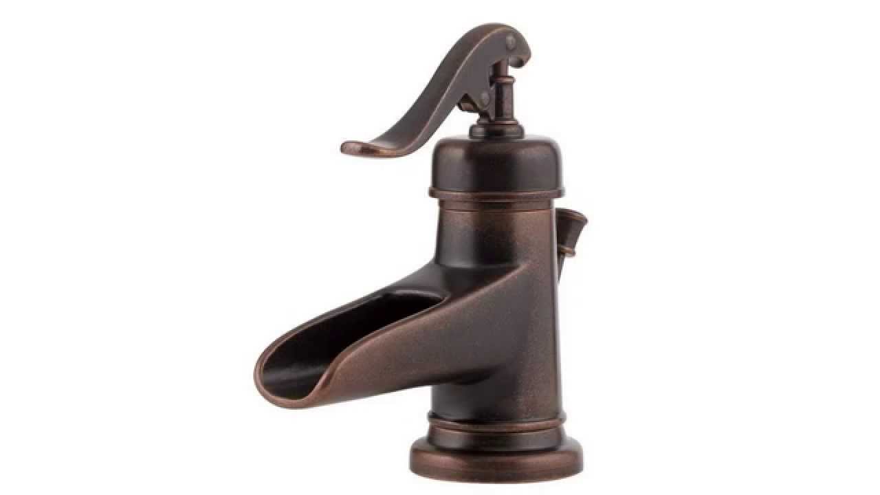 waterfall bathroom sink faucet pfister