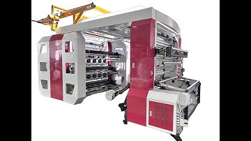 6-color 1600mm high quality stack flexo printing machine for PE film