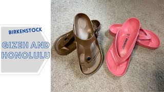 Birkenstock Gizeh and Honolulu EVA - try-on