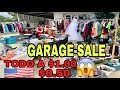 TODO A $1😱Y A $0.50💸💵ENCONTRÉ MI ESTRENO PARA LA NAVIDAD EN UN GARAGE SALE 😅😱|GARAGE SALE 🇺🇸|