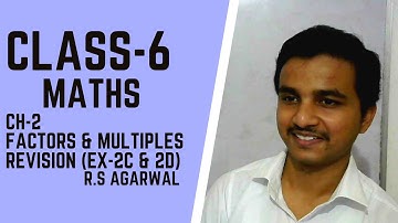 Class-6 | Math | Ch-2 | Factors & Multiples | Revision | By Kunal Sharma