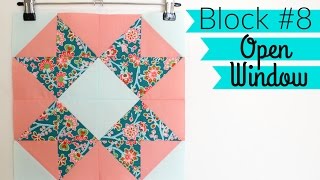 HST Sampler Quilt | Block #8: Open Window (variation)