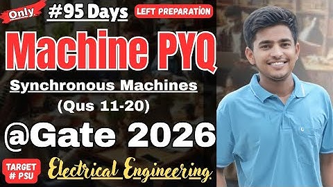 Machine PYQs Gate Synchronous Machine #engineering  Gate #gate2026 #machine #gate #electrical #mtech