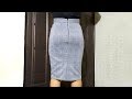 HOW TO SEW A HIGH WAISTED PENCIL SKIRT
