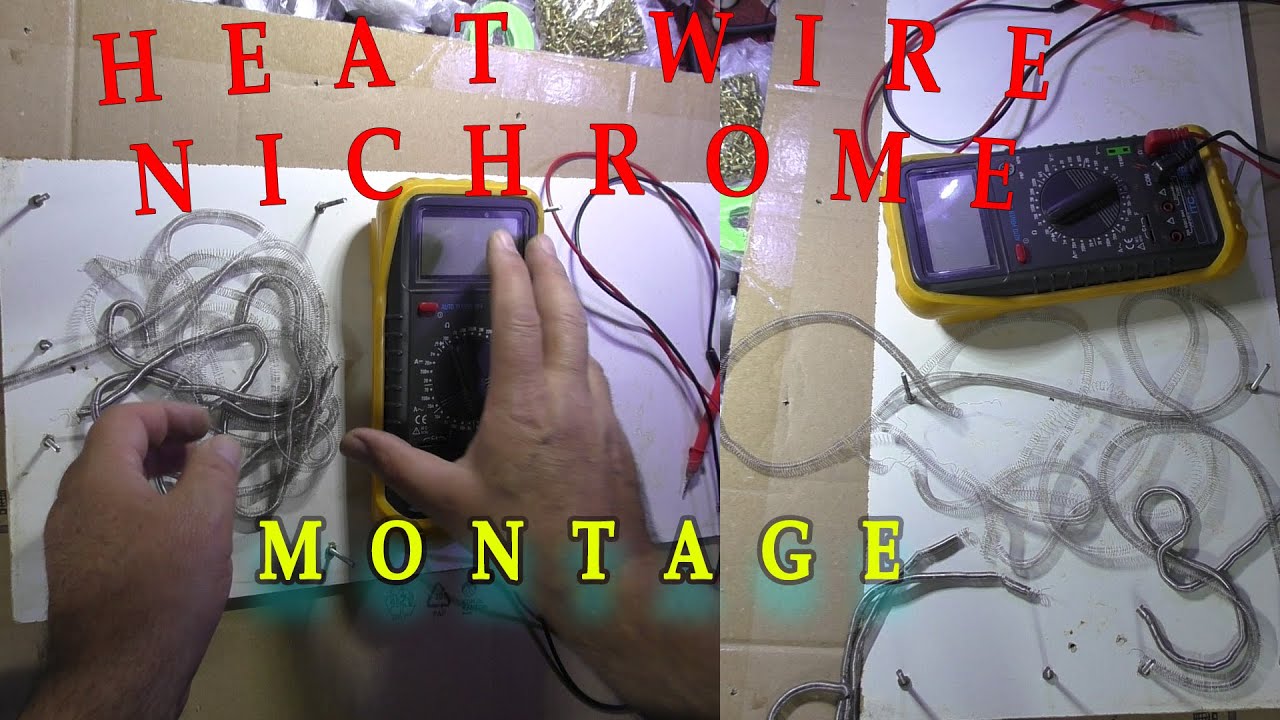 Jedan od načina montaže grijaće spirale NiChrome za inkubator | How to montage heat wire on panel