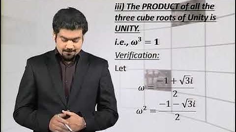 Math - Fsc Part 1 Chapter 4 Properties of Three Cube Roots of Unity - Math