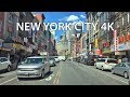 Driving Downtown - NYC Lower East Side 4K - USA