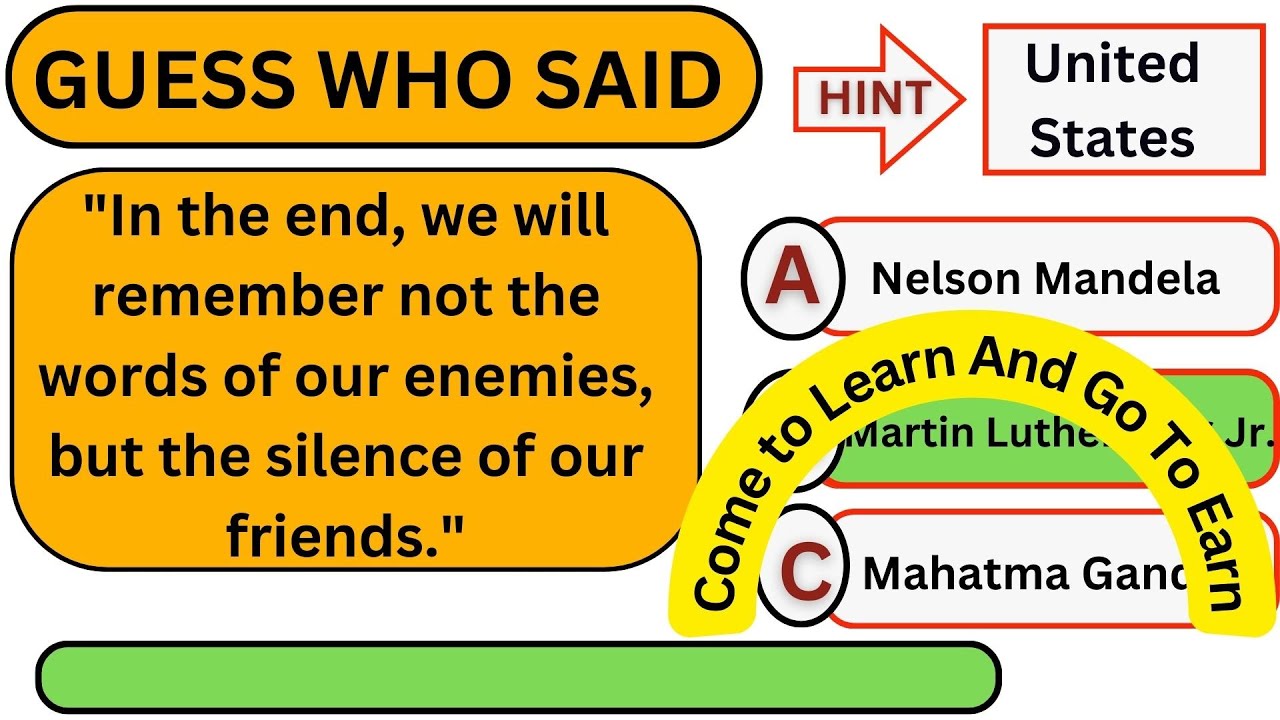 Quiz Banners ||Quiz on Words of Wisdom || Quiz on saying of great people ||