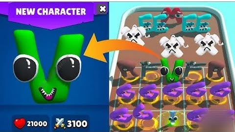 Merge Alphabet lore Run , New Update ⭐⭐⭐ Level 36 #alphabetlore #alphabetlorerun