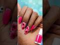 Hot pink vibes with a floral twist 💖🌺 #simplenails #nailart #trandingsong #stunningnails