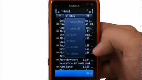 Preview of Email on the Nokia N8