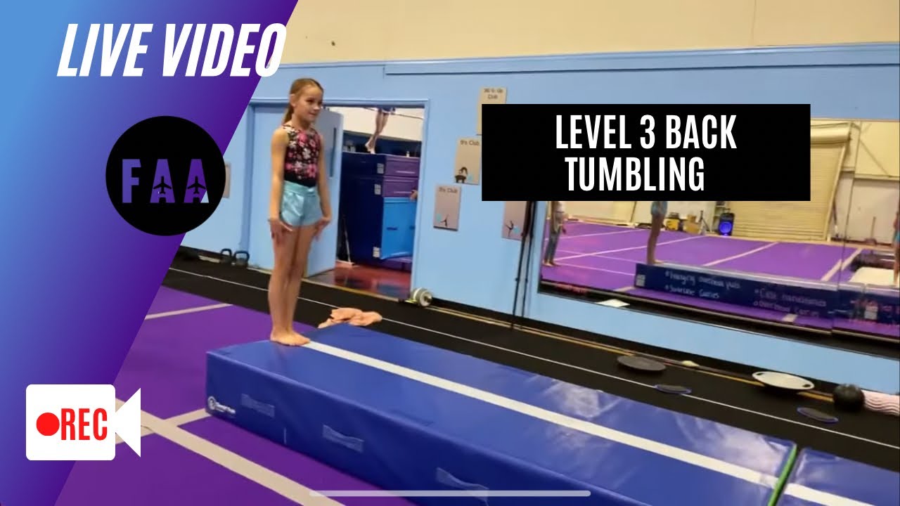 Level 3 Back Tumbling Live with Coach Victoria