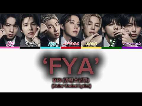 BTS [ 방탄소년단] FYA’ Color Coded Lyrics