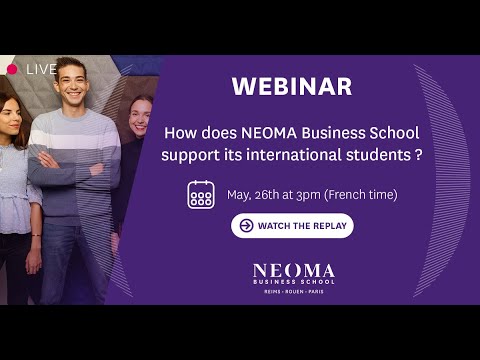 How does NEOMA support its international students?