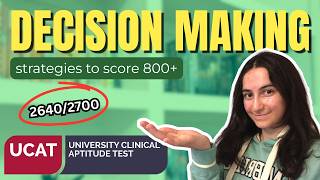 Ultimate UCAT DM Guide | How To Score 99th Percentile