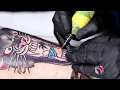 Old School Panther Tattoo Time Lapse