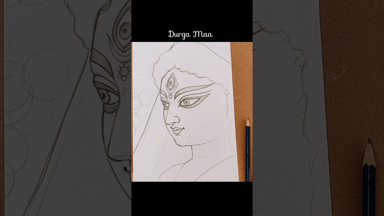 Рисование Дурги Маа || Урок рисования Дурги Маа || Как рисовать Дургу Маа