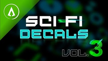 HG Decals - Sci Fi vol.3 - Unreal Engine 4 asset pack - UE4 Marketplace