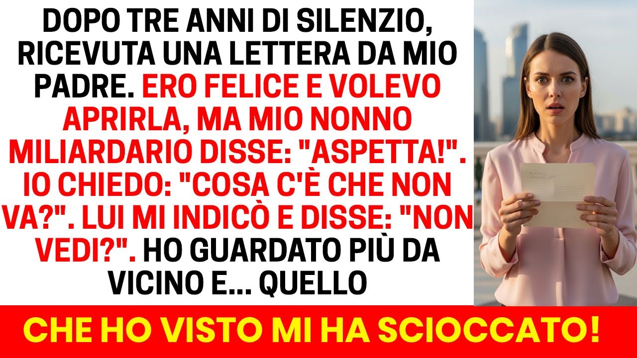 Ho sentito il sangue gelarsi nelle vene quando il fattorino mi ha consegnato quel pacco con la calligrafia di mio padre, dopo tre anni di silenzio assoluto. Ero certa che fosse un miracolo, ma...