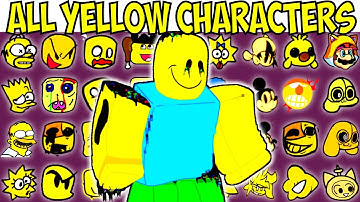 ALL YELLOW CHARACTERS | FNF Character Test | Gameplay VS Playground