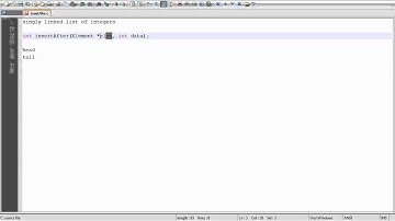 Linked List Insert After Function Part 1/3