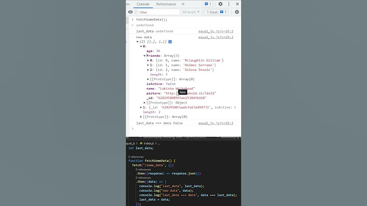 The only way you should be comparing two objects in JavaScript