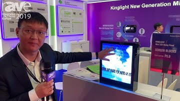 ISE 2019: Kinglight Showcases the Screen Blocks P0.9 Mini LED Display Panel