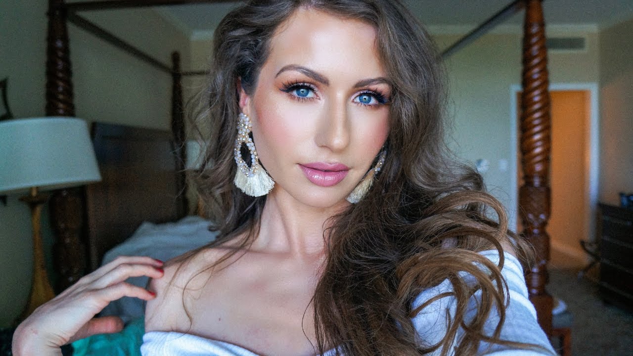 Easy Beach Makeup And Hair Look Tutorial | Plus How to Get Body Glow ...
