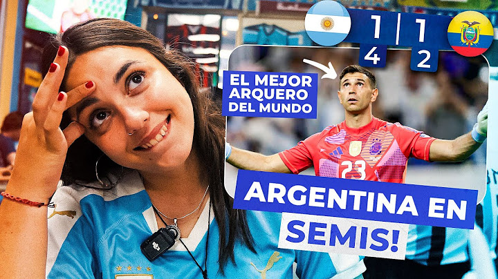 ARGENTINA 1 (4) - ECUADOR 1 (2) | REACCIÓN de HINCHA URUGUAYA rodeada de ARGENTINOS *Copa América*