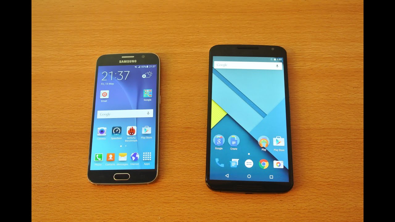 Samsung Galaxy S6 vs Google Nexus 6 - Full Comparison HD