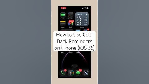 How to Use Call-Back Reminders on iPhone (iOS 26) #ios26 #iphone #shorts