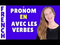 Pronom en  avec quels verbes lutiliser  leon de franais  french lesson