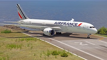 Impossible Take Off Air France Boeing 787-9 from Shortest Runway