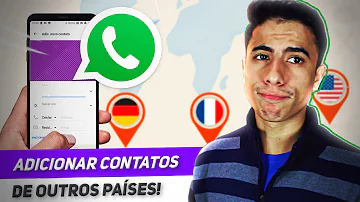 Como digitar um número de telefone em formato internacional?